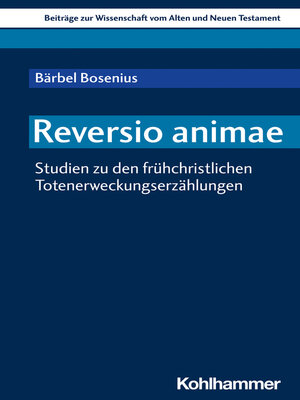 cover image of Reversio animae